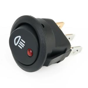 1 Pc On Off 로커 스위치 빨간색 Led 안개등 램프 기호 자동차 밴 트럭 23mm DC 12V 20A ABS 플라스틱 자동차 밴 트럭에 적합