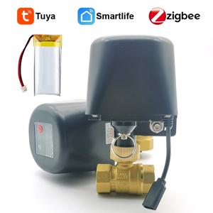 충전식 배터리 Zigbee 워터 밸브 Tuya 컨트롤러 타이머 자동 관개 정원 일반 급수 WIFI 원격 제어