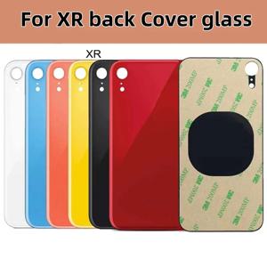 뒤 유리 + 3M 접착제 IPhone XR 뒷면 커버 유리 빠른 교체 고품질 하우징 배터리 커버 큰 구멍 후면 유리