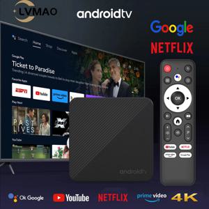 Wi -Fi6 Android14 스마트 TV 박스 T1S Allwinnerh313 칩 쿼드 코어 1000M Lan Bluetooth 5 4K 비디오 Chromecast 스트리밍 미디어 플레이어