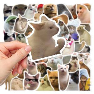 50PCS 재미 있은 귀여운 고양이 스티커 만화 데칼 컵 편지지 기타 전화 자전거 노트북 수하물 자동차 낙서 어린이 장난감