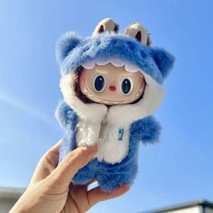 Labubu 인형 옷 후드 인형 옷 색상 일치 후드 인형 액세서리 귀여운 장식 작은 천 (인형 없음)