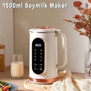 1500 ml 다기능 벽 차단기 전기 Juicer 10 잎 블렌더 304 스테인레스 스틸 내부 두유 기계 아침 식사 기계