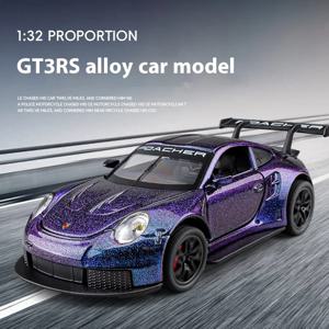 체중계 GT3 RS 합금 자동차 모델, 레트로 풀백 액션, 레이싱 매니아용 꿈의 장난감, 어린이 및 수집가에게 적합, 1:32