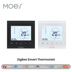 MOES 스마트 투야 지그비 온도조절기 실내 온도 제어 물/전기 바닥 난방 가스 보일러, 알렉사 구글 홈과 작동