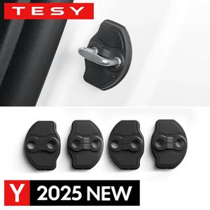 Tesla New Model Y LAUNCH 2025 도어 잠금 보호 커버 셸 TPE용 4개