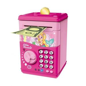 참신 어린이 안전한 플라스틱 암호 전자 Atm 지폐 상자 어린이를위한 디지털 돼지 저금통