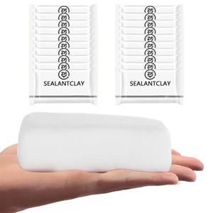 WBELK 10PCS 슈퍼 다이아몬드 진흙 인감, 새로운 유형 흰색 인감 퍼티 방수 덕트 인감 수리 씰링 클레이
