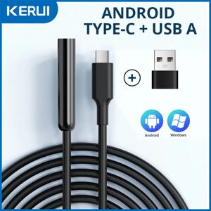 안드로이드 Type-C USB 내시경 카메라 7mm 하드 케이블 미니 카메라 PC 안드로이드 전화 내시경 파이프 유형 C 내시경 검사
