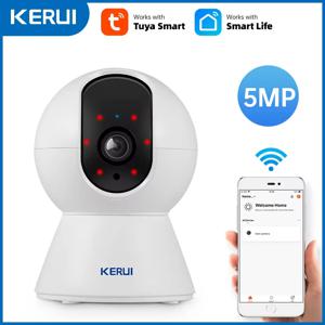 KERUI 미니 실내 무선 5MP Tuya 스마트 WiFi IP 카메라 홈 보안 CCTV 감시 카메라 자동 추적 Onvif