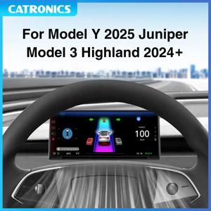 모델 Y Juniper HUD 헤드 업 디스플레이 Tesla Model Y 2025 Model 3 Highland 용 레인보우 블라인드 스팟 Carplay Android Auto