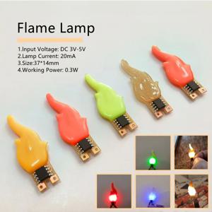 4 색 3V Led Cob 플래시 양초 에디슨 불꽃 LED 필라멘트 2200K 다이오드 생일 파티 장식 전구 액세서리 DIY