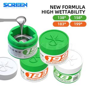 MIJING 고순도 주석 페이스트 183/199/138/158 대형 입 병 본체 휴대 전화 수리 솔더 페이스트에 대한 높은 습윤성