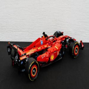 2025 새로운 기술 42207 SF-24 포뮬러 F1 레드 스포츠 레이싱 카 빌딩 블록 도시 슈퍼 자동차 벽돌 장난감 소년 휴일 선물