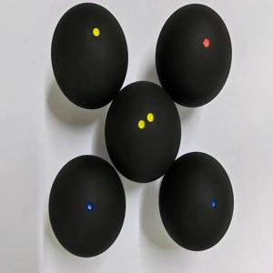 1Pc 2Pcs 더블 옐로우 포인트 스쿼시 공 고무 스쿼시 라켓 공 더블 옐로우 도트 스쿼시 공에 대한 스쿼시 속도 훈련