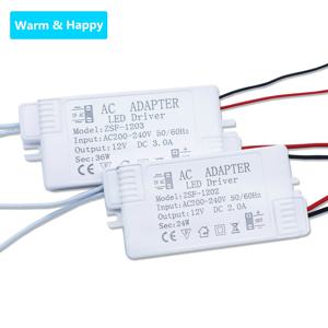 AC220 12V 1A 2A 3A 전원 공급 장치 제어 조명 변압기에 대 한 12W 24W 36W LED 드라이버 전원 공급 장치 LED 빛 스트립에 대 한