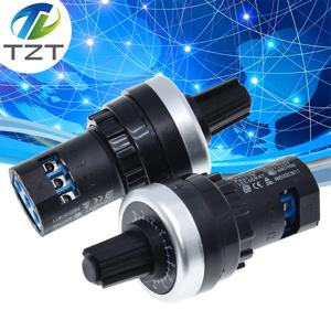 TZT LA42DWQ-22 1K 2K 5K 10K 22mm 직경 냄비 회전식 전위차계 변환기 거버너 인버터 저항 스위치