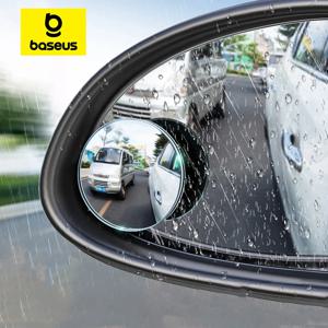 Baseus 2pcs 자동차 후면보기 미러 전체 비전 360 학위 와이드 분노 주차 보조 방수 자동 백미러 블라인드 스팟 미러