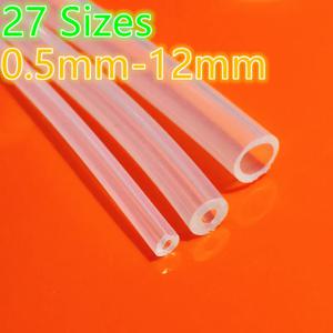 1m/3m/5m 27 크기 0.5mm ~ 12mm 식품 등급 투명 실리콘 튜브 고무 호스 물 가스 파이프 Dropshipping