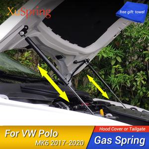 VW Polo 2019-2025 AW MK6 Refit 보닛 후드 가스 스프링 충격 리프트 스트럿 바 지원 유압로드 자동차 스타일링