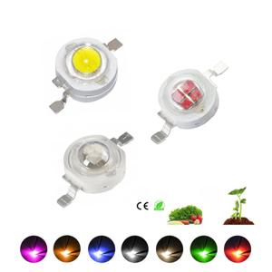 10pcs 1W 3W 5W 높은 전원 LED 칩 램프 다이오드 따뜻한 흰색 차가운 흰색 10000K 30000K 빨간색 녹색 파란색 노란색 440 660nm 빛 구슬