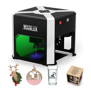 Wainlux 레이저 조각기 K6 3000mw CNC Bluetoot 미니 레이저 조각 기계 DIY 로고 마크 프린터 커터 목공 목재 플라스틱