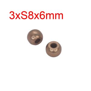 3mm 핀 8mm 외부 구형 장난감 팬 전기 모터 청동 부싱 오일 철 코팅 구리 슬라이드 베어링 볼 부시