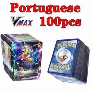 포르투갈어 포켓몬 카드 Vmax Charizard Pikachu Carte Pokémon 게임 배틀 카르테 트레이딩 빛나는 카드