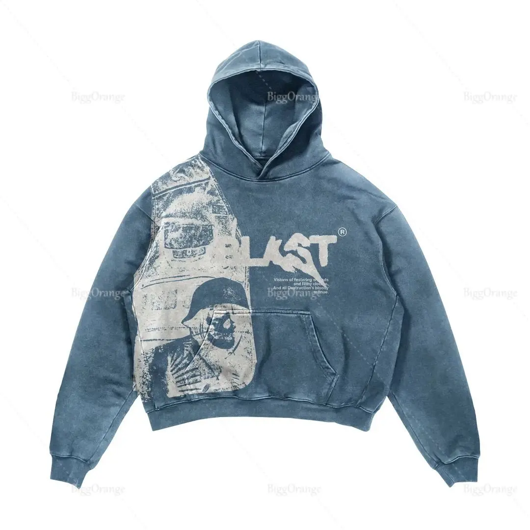 2025 코트 streetwear 고딕 캐주얼 알파벳 폭발 인쇄 패턴 남성 의류 해골 패션 까마귀 남성 하라주쿠 레트로 y2k 까마귀