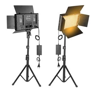 Nagnahz U800 LED 사진 스튜디오 조명 Tiktok Youbute 게임 라이브 비디오 조명, 40W/50W 휴대용 비디오 녹화 사진 패널 램프