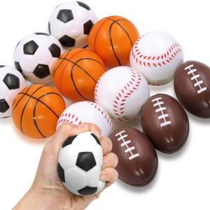 5 PCS 탄성 PU 스폰지 공 농구 축구 야구 테니스 럭비 Footdall 미니 감압 공 릴리스 압력 장난감