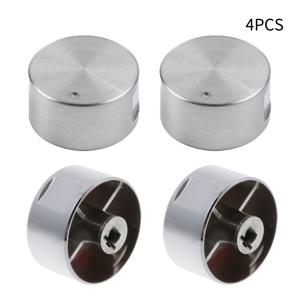 4Pcs 고품질 합금 재료 로터리 스위치 라운드 손잡이 가스 스토브 버너 오븐 주방 부품 가스 스토브 핸들