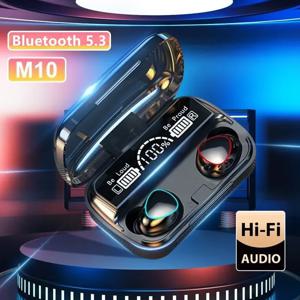 기존 M10 헤드폰 Bluetooth 무선 이어팟 스포츠 스테레오 소음 차단 헤드폰 마이크 스피커 Caixa De Som Gamer