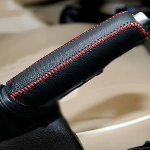 자동차 가죽 기어 핸드 브레이크 커버 좌석 Altea Toledo MK1 MK2 Ibiza Cupra Leon Cupra for Skoda Fabia Rapid