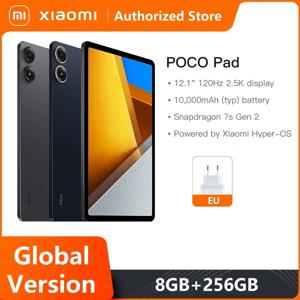 POCO 패드 글로벌 버전 쿼드 스피커, 12.1 인치 120Hz 2.5K 디스플레이, 스냅드래곤 7s Gen 2 옥타 코어 프로세서, 33W 10000mAh 배터리, 신제품