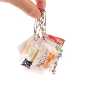 1PC 인형 집 시뮬레이션 음식 장난감 펜던트 크리 에이 티브 배낭 펜던트 무작위 배달