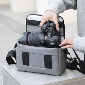 DSLR 가방 핸드백 나일론 숄더 백 카메라 케이스 Sony Nikon Canon Panasonic 장비 크로스 바디 백 용 휴대용 사진 작가 ﻿