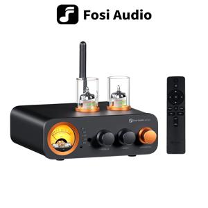 Fosi Audio MC331 2.0 채널 Bluetooth 스테레오 통합 튜브 앰프, 패시브 스피커용 미니 올인원 DAC 오디오 파워 앰프
