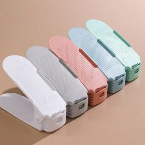 조절식 신발 슬롯 정리함 신발 슬롯, 공간 절약, 더블 데크 랙 거치대, 옷장 정리정돈, 10 개