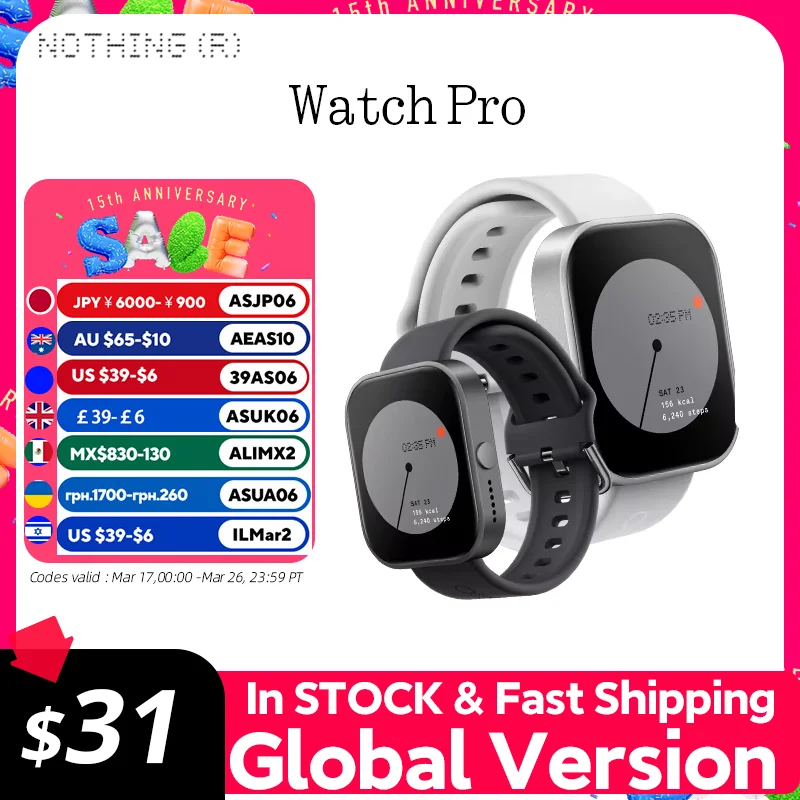 글로벌 버전 CMF by Nothing Watch Pro 1.96
