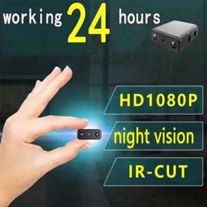 미니 카메라 1080P 최소형 풀 HD 캠코더 적외선 야간 투시경 마이크로 캠 모션 감지 IR-CUT DV 지원 숨겨진 TF 카드