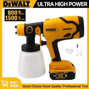 Dewalt 무선 전기 스프레이건 휴대용 페인트 분무기, 고출력 자동 가구 코팅 에어브러시, Dewalt 배터리용, 800ml