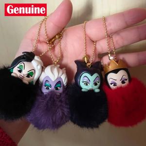 Miniso 정품 디즈니 공주와 악당 꿈꾸는 벨벳 볼 블라인드 박스 펜던트 소녀 유행 놀이 선물 장식 귀여운 맞춤형
