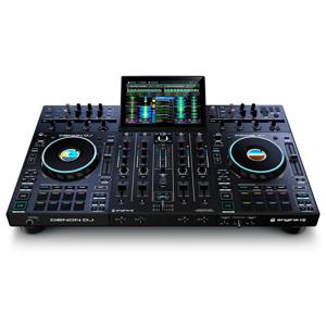 새로운 오리지널 Denon DJ PRIME 4+ 독립형 DJ 컨트롤러 및 믹서(데크 4개 포함)