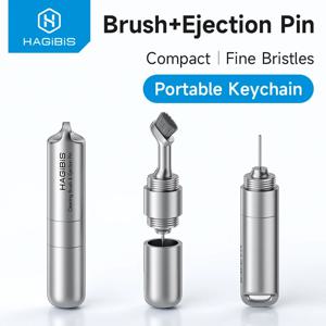 Hagibis SIM 카드 트레이 제거 도구 꺼내기 핀 이어 버드 청소 브러시 ​​리셋 도구 iPhone Airpods 용 바늘 오프너 클리너 펜 키트