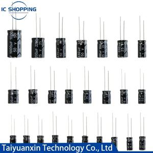 알루미늄 전해 커패시터 2.2 3.3 4.7 UF, 10V, 16V, 25V, 35V, 50V, 63V, 4700, 6800 10000, 10, 22, 33, 47 100, 220, 330, 470, 1000, 2200, 3300