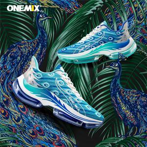 ONEMIX 팬 추가 20% 할인 운동화 에어 쿠션 운동 커플 트레이너 스포츠 조깅 신발 야외 여성 운동화