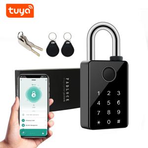 Tuya 암호 블루투스 자물쇠 터치 스크린 RFID IC 카드 키 홈 보안 방수 캐비닛 전자 가방 수하물 자물쇠