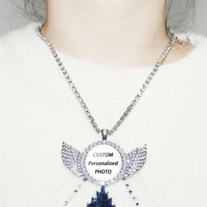 개인화 된 사용자 정의 목걸이 사진 엄마 아빠 아기 어린이 할아버지 부모 가족 기념일 선물을위한 사용자 정의 디자인 사진 선물