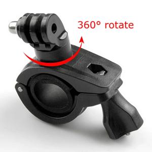 360 학위 회전 자전거 자전거 오토바이 핸들 바 핸들 바 마운트 홀더 Gopro Hero 8 7 6 5 4 SJCAM 카메라 액세서리
